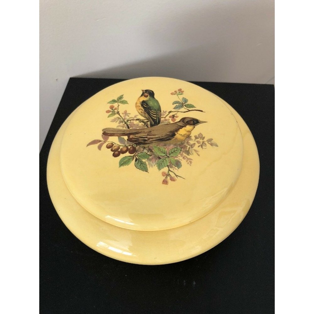 Birds Trinket Bowl Porcelain vintage